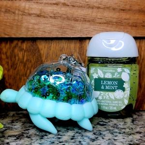 B&BW 🐢 Sequin Filled Shell Turtle Pocketbac Holder w/ Pocketbac